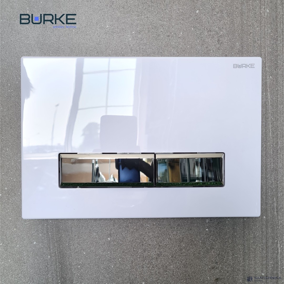 Инсталляционная система Burke MOD1 с кнопкой 09, белый/ хром