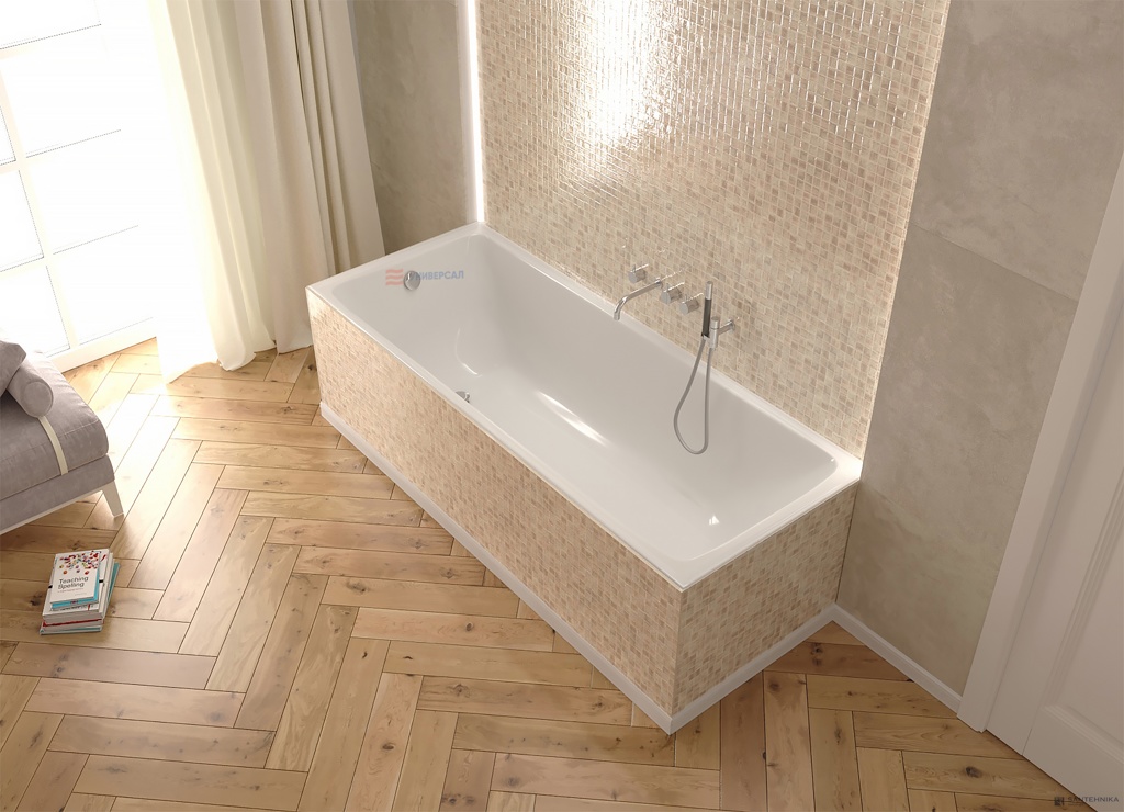 Чугунная ванна Универсал Оптима 150x70 (с ножками)