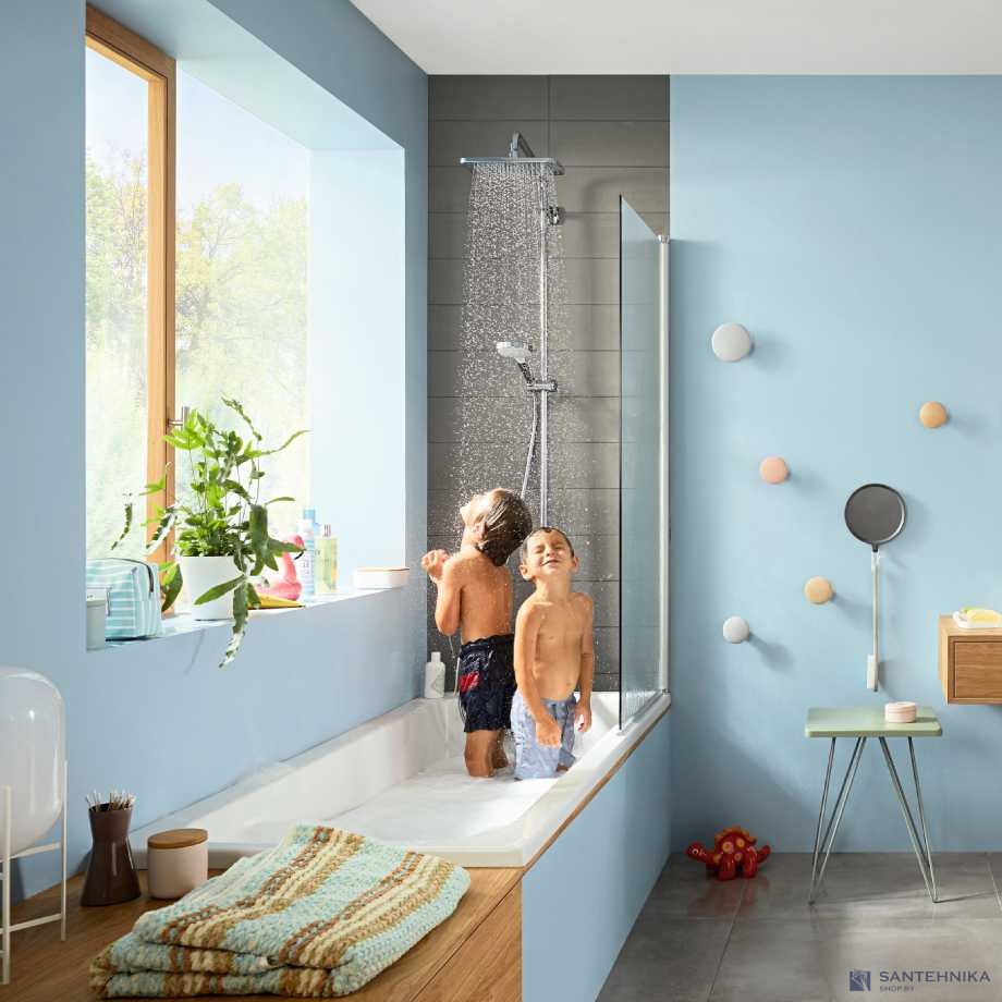 Душевая система для ванны Hansgrohe Croma E Showerpipe 280 1jet 27687000