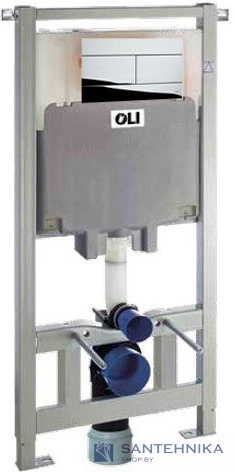 Инсталляционная система Oli Oli80 (600151) с кнопкой Slim хром (659044)