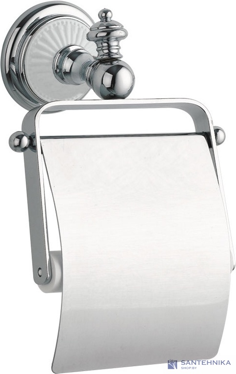 Держатель для туалетной бумаги с крышкой Boheme Vogue Bianco арт.10131