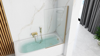 Шторка на ванну Rea Elegant gold 70 - фото2