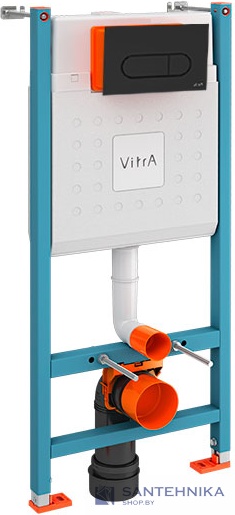 Инсталляционная система Vitra V-Fix Core с кнопкой Root R, черный матовый