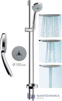 Душевой гарнитур Hansgrohe Croma 100 Multi/Unica'C Shower 0,9 м - фото