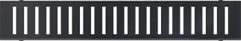 Трап линейный перфорированный Good Door 550, черный - фото2
