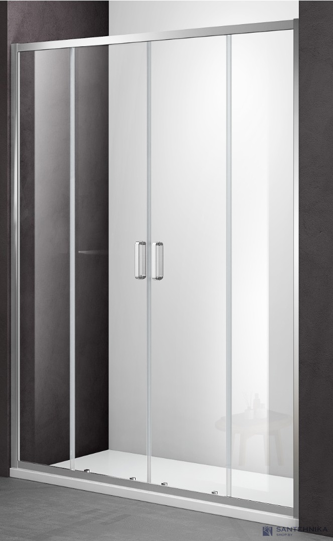 Душевая дверь в нишу Adema Glass Line-150 см, прозрачная