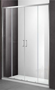 Душевая дверь в нишу Adema Glass Line-150 см, тонированная - фото