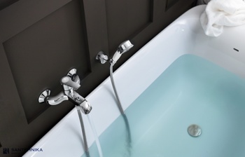 Смеситель для ванны с душевым набором Nobili Sofi SI98110GDP - фото2