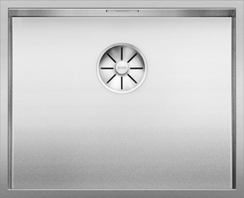Кухонная мойка Blanco Zerox 500-U (Durinox® с отводной арматурой InFino®) - фото
