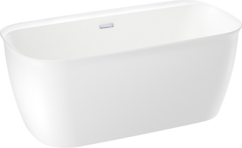 Отдельностоящая акриловая ванна Wellsee Brillant iCon 160x80, слив хром - фото