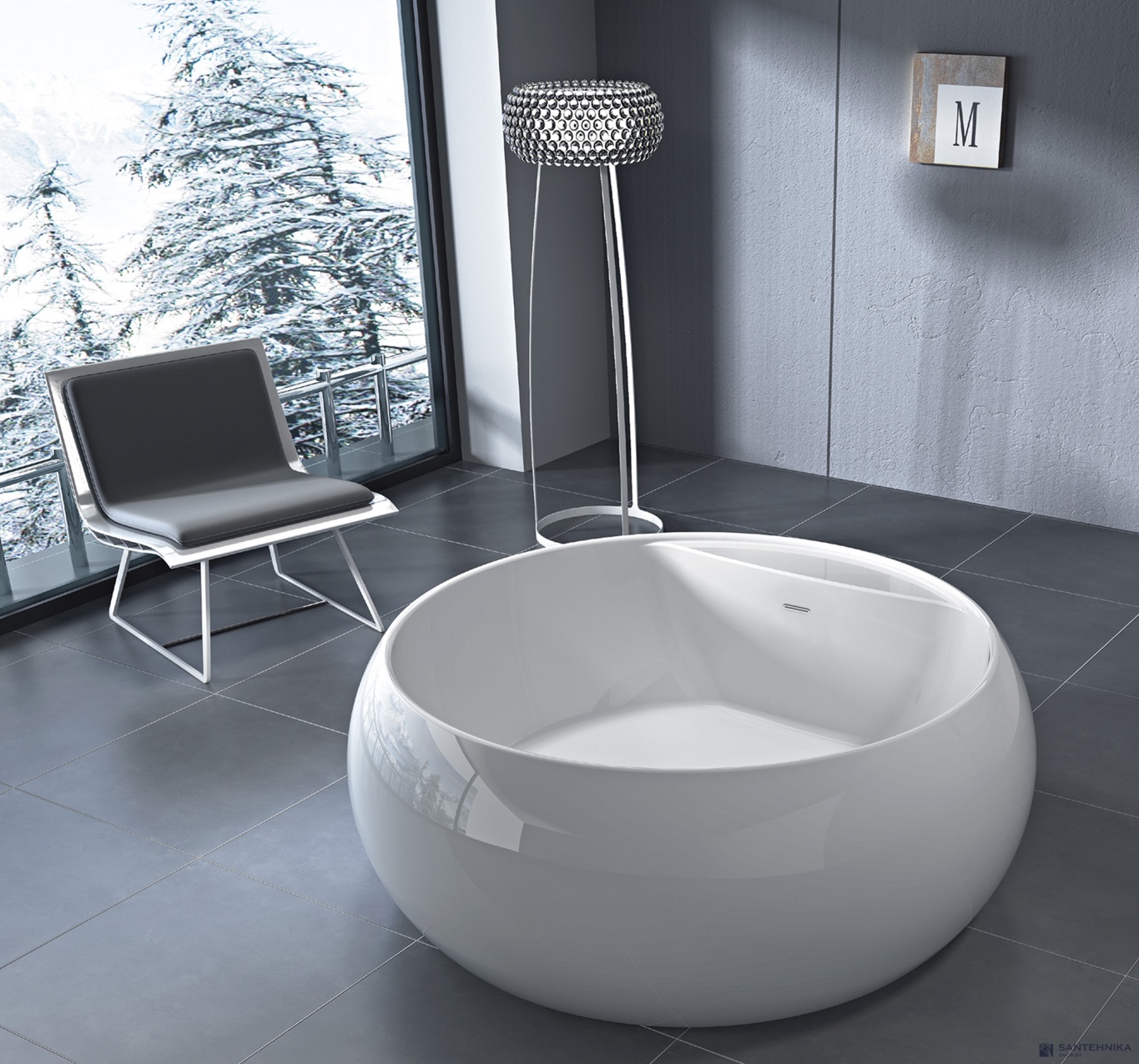 Акриловая отдельностоящая ванна BelBagno BB30-1550