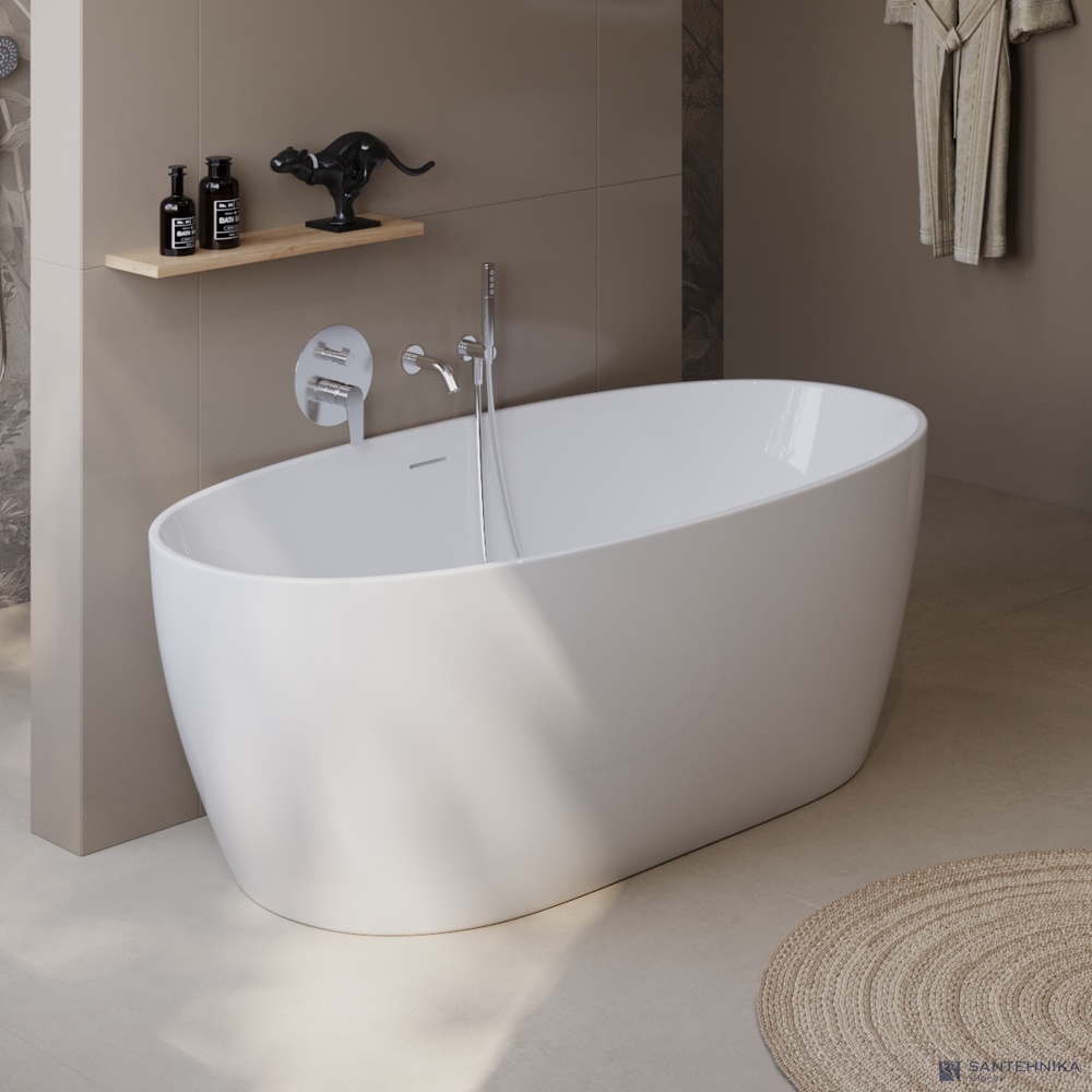 Акриловая отдельностоящая ванна BelBagno BB414-1700-800