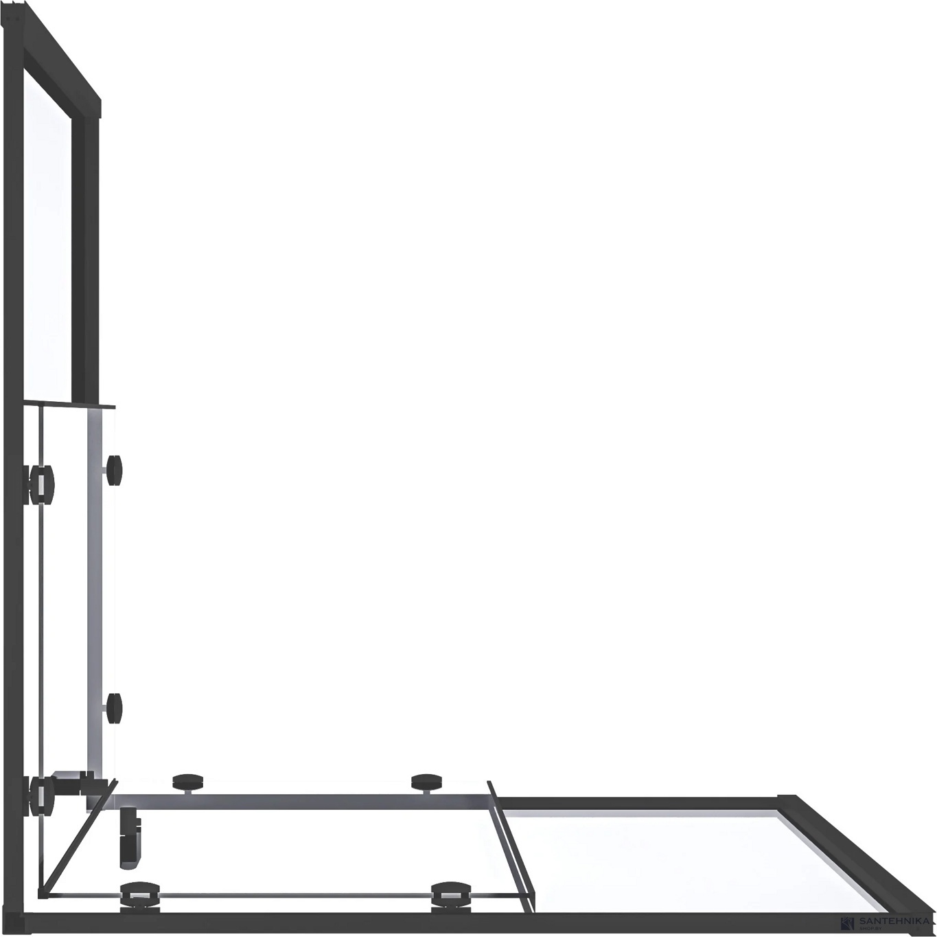 Душевой угол GooD DooR Lite CR-80-C-B