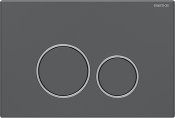 Смывная клавиша Burke тип 05, серый графит/ хром глянец - фото