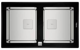 Кухонная мойка Teka DIAMOND RS15 2B 86 BLACK (с клапаном-автоматом) - фото