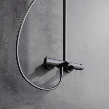 Душевая система для ванны AQUAme Siena AQM8011GM, графит - фото2