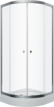 Душевой угол Triton Альфа-Хром 80х80 см с поддоном - фото