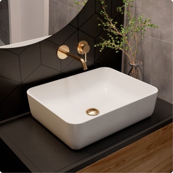 Смеситель для умывальника скрытого монтажа AQUAme Siena AQM6215GG, золото - фото2