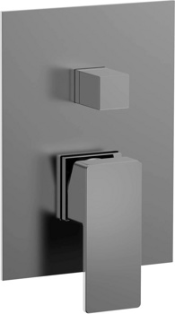 Смеситель на 2 канала скрытого монтажа AQUAme Savona AQM8808GM, графит - фото