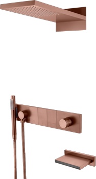 Душевая система на 3 канала скрытого монтажа Boheme Zodiac 132-2-BRB - фото