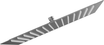 Верхний душ 40х40 см AQUAme AQM8608GM, графит матовый - фото