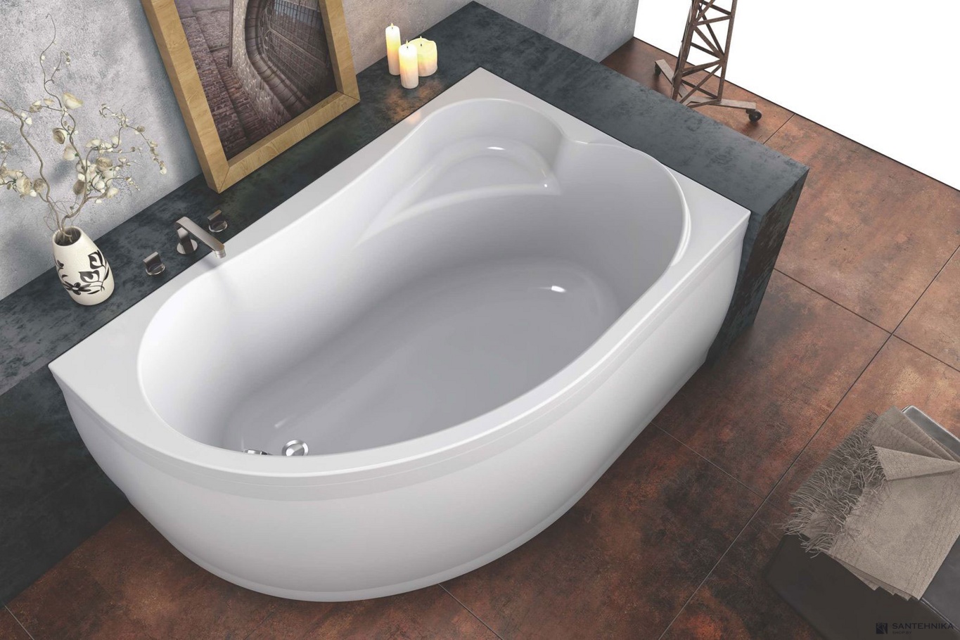 Акриловая ванна Kolpa-san Voice 150x95 левая (Basis+)
