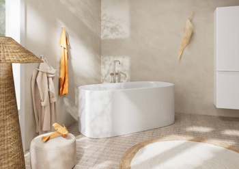 Смеситель для ванны напольный Hansgrohe Tecturis S 73440000 - фото2
