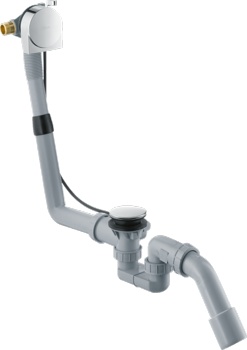 Сифон для ванны с напуском воды через перелив Hansgrohe Exafill S (58113000) - фото