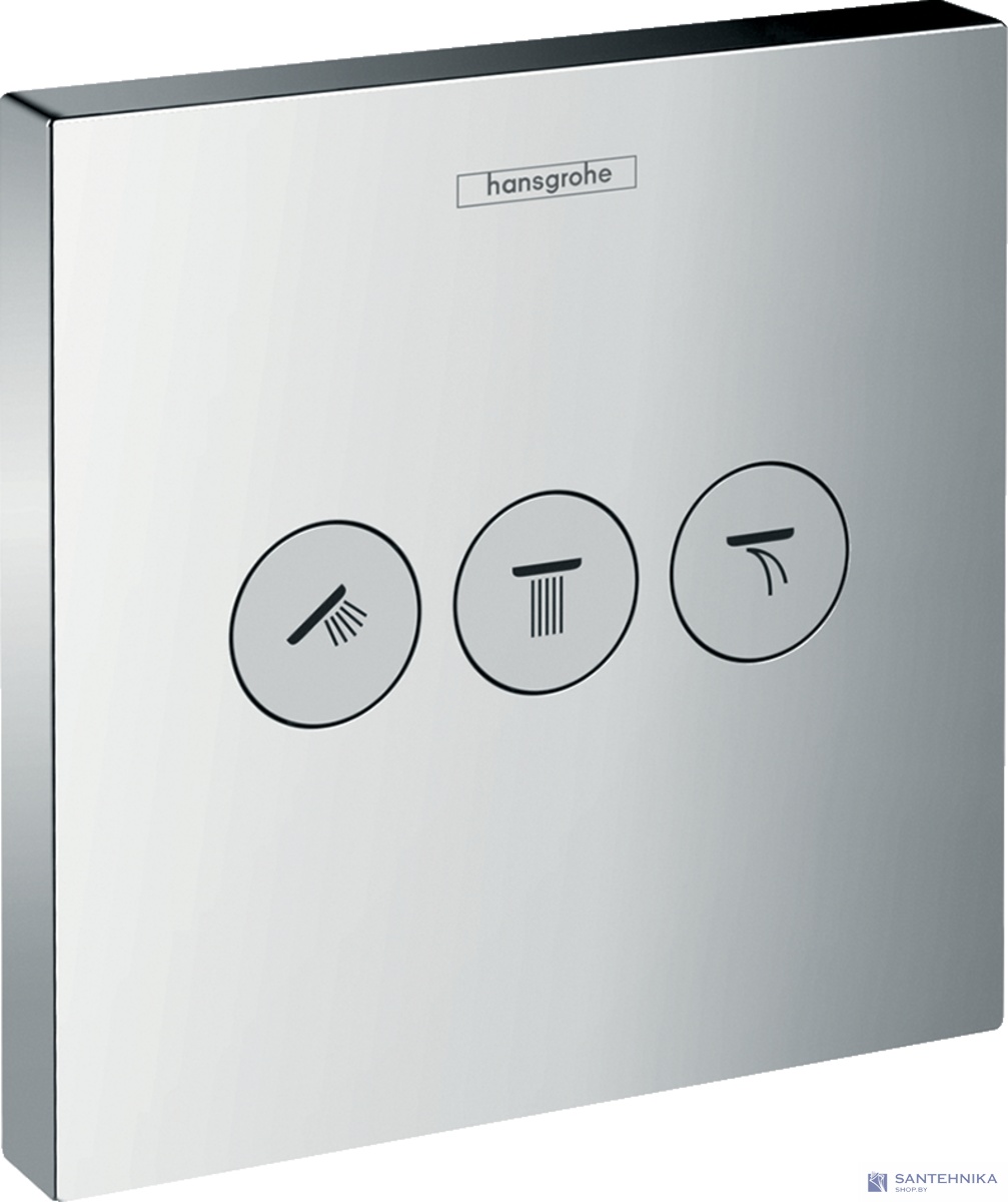 Запорный вентиль для 3 потребителей Hansgrohe ShowerSelect 15764000