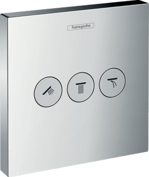 Запорный вентиль для 3 потребителей Hansgrohe ShowerSelect 15764000 - фото