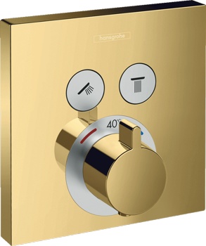 Смеситель термостатический для скрытого монтажа Hansgrohe ShowerSelect 15763990 - фото