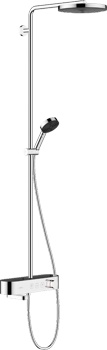 Душевая система джля ванны Hansgrohe Pulsify S Showerpipe 260 1jet с ShowerTablet Select 400 (24230000) - фото