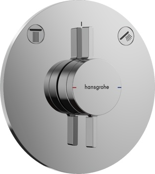 Смеситель термостатический для скрытого монтажа Hansgrohe DuoTurn S 75418000 - фото