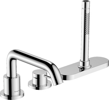 Смеситель на борт ванны с sBox Hansgrohe Tecturis S 73447000 - фото
