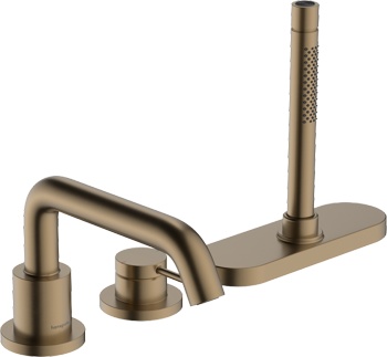 Смеситель на борт ванны с sBox Hansgrohe Tecturis S 73447140 - фото