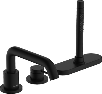 Смеситель на борт ванны с sBox Hansgrohe Tecturis S 73447670 - фото