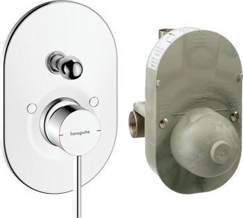 Смеситель на 2 канала скрытого монтажа Hansgrohe Zesis S 74418000 - фото