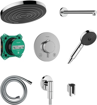 Душевая система скрытого монтажа Hansgrohe Pulsify S 24624000 - фото