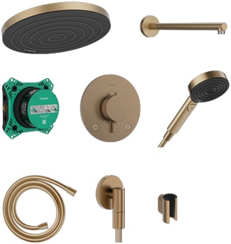 Душевая система скрытого монтажа Hansgrohe Pulsify S 24624140 - фото
