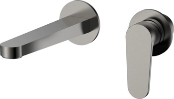 Смеситель для умывальника скрытого монтажа AQUAme Novara AQM6915GM, графит - фото