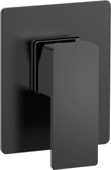 Смеситель на 1 канал скрытого монтажа AQUAme Savona AQM8807MB, черный - фото