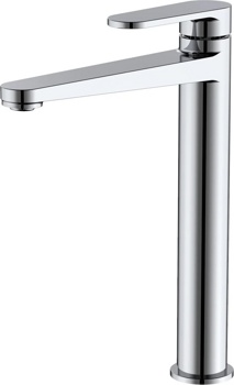 Смеситель для умывальника высокий AQUAme Novara AQM6914CR, хром - фото