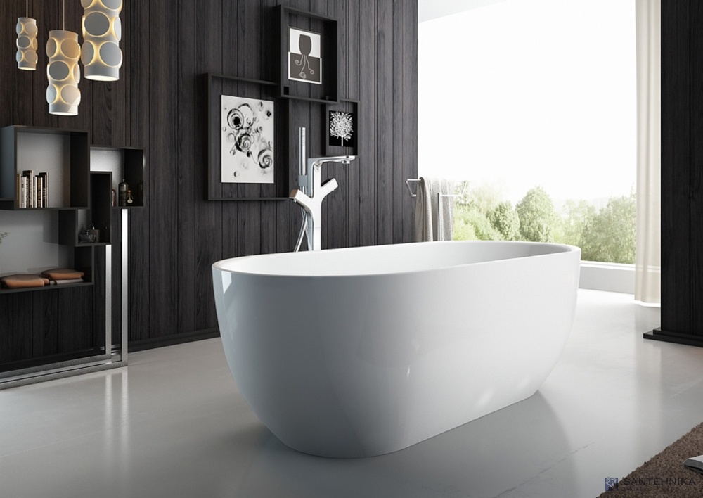 Акриловая отдельностоящая ванна BelBagno BB70-1700-800