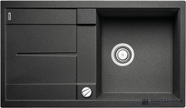 Кухонная мойка Blanco Metra 5 S-F (антрацит, с клапаном-автоматом)