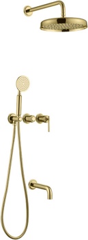 Душевая система для ванны скрытого монтажа Boheme Eterna 174-2-G - фото