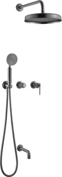 Душевая система для ванны скрытого монтажа Boheme Eterna 174-2-GM - фото