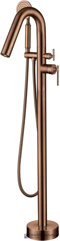 Смеситель для ванны напольный Boheme Eterna 179-BRB