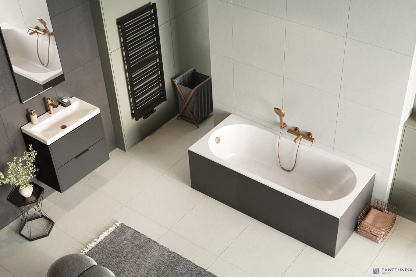 Акриловая ванна Excellent Oceana Mono Slim 180x80