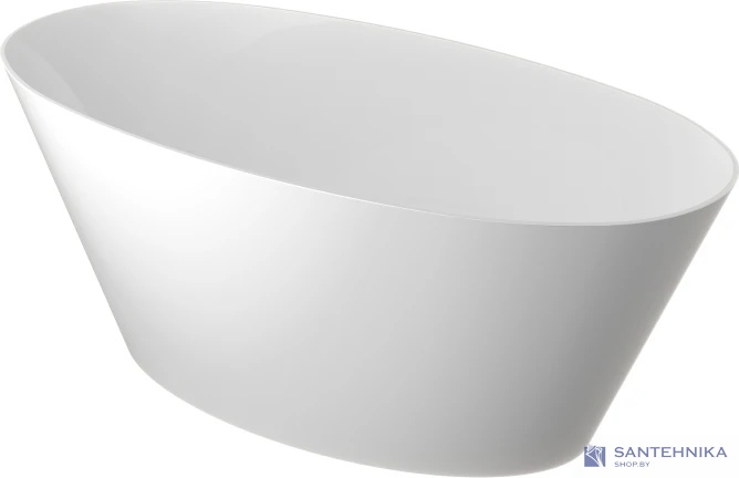 Каменная ванна Canterno Альмерия 160, белый матовый