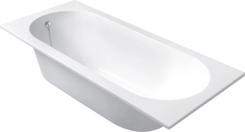 Каменная ванна Canterno Оренсе 150x70, белый глянцевый - фото